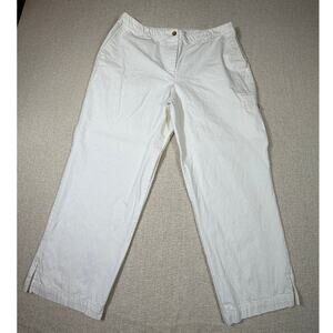 Orvis Women 16 White Cargo Ankle Vent Pants OR74TE Lightweight Travel Outdoor